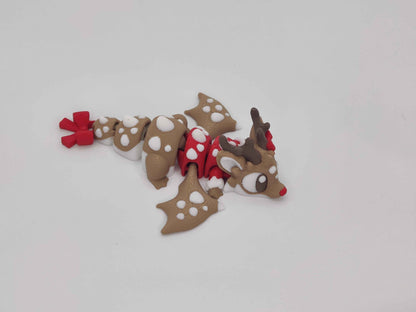 Reindeer Dragon Egg – Festive Collectible Surprise Toy - ToyForge 3D