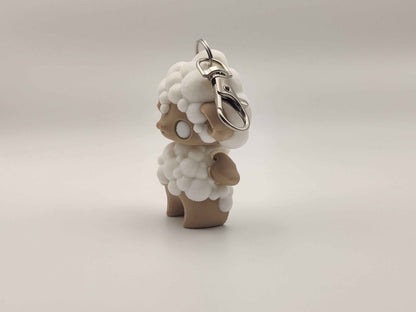 Sheep Pixie Keychain - 3D Printed Fantasy Figurine - ToyForge 3D