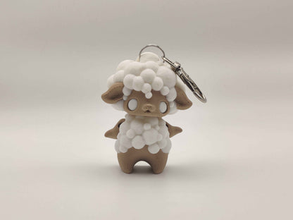 Sheep Pixie Keychain - 3D Printed Fantasy Figurine - ToyForge 3D