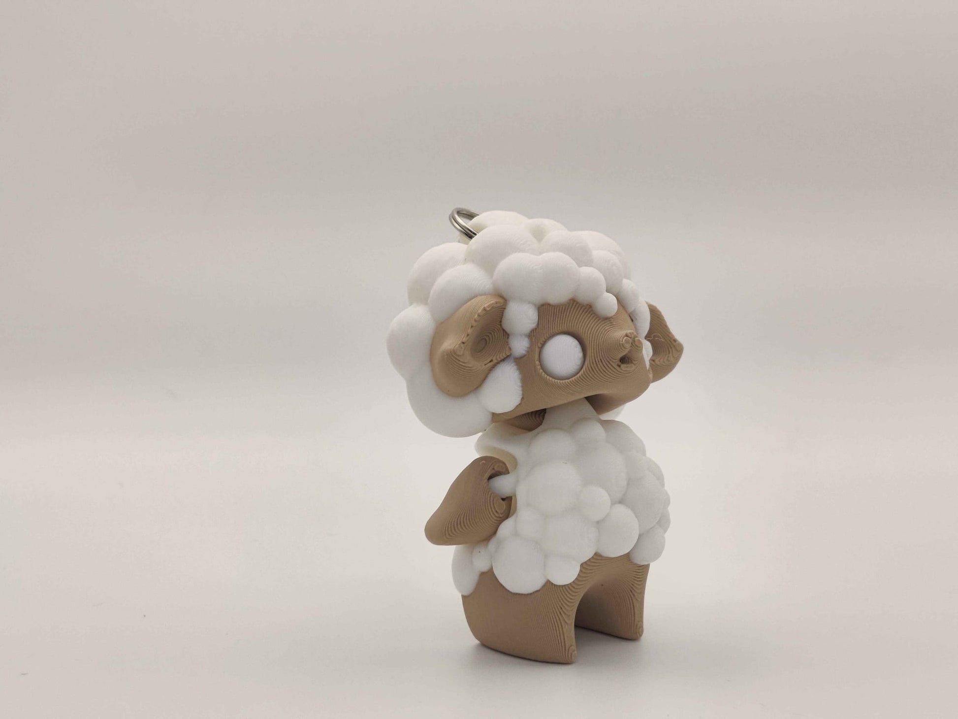 Sheep Pixie Keychain - 3D Printed Fantasy Figurine - ToyForge 3D