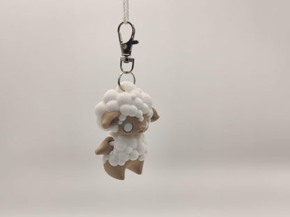 Sheep Pixie Keychain - 3D Printed Fantasy Figurine - ToyForge 3D