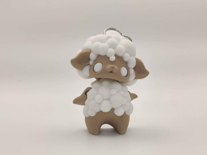 Sheep Pixie Keychain - 3D Printed Fantasy Figurine - ToyForge 3D
