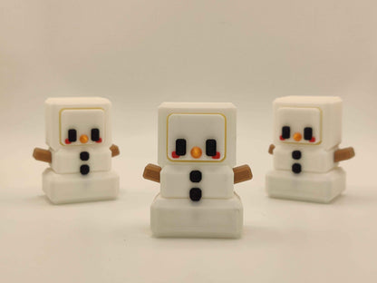 Snowman Clicker - 3D Printed Bit Clicks – Fidget Toy - ToyForge 3D