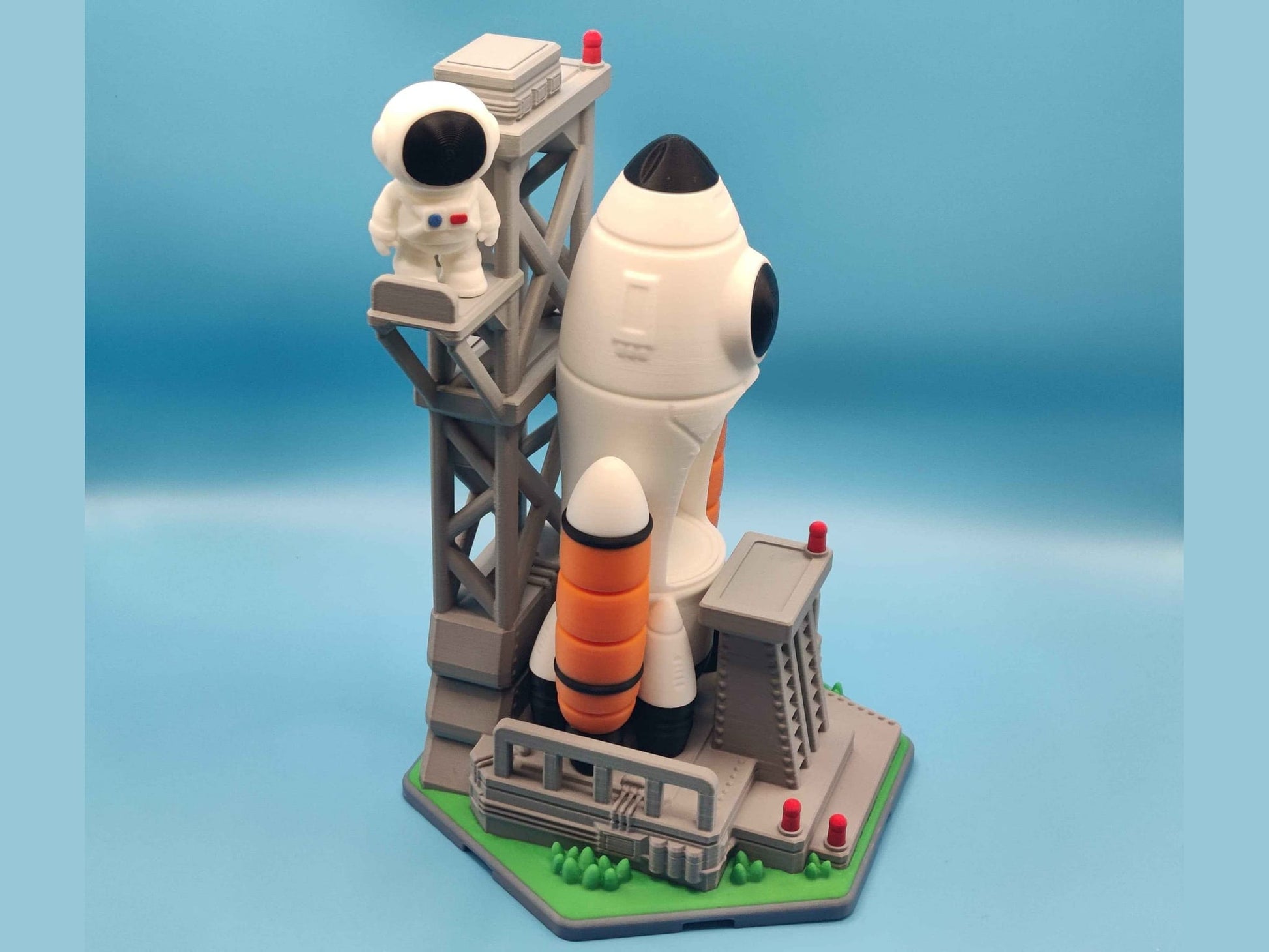 Spaceship Playset with Astronaut Figure - ToyForge 3D