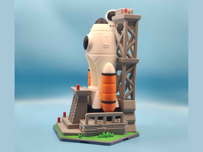 Spaceship Playset with Astronaut Figure - ToyForge 3D
