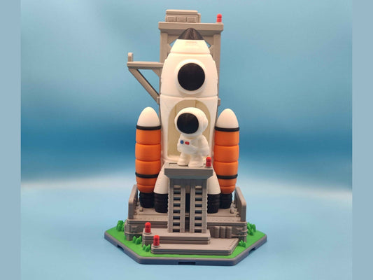 Spaceship Playset with Astronaut Figure - ToyForge 3D