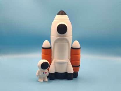 Spaceship Playset with Astronaut Figure - ToyForge 3D