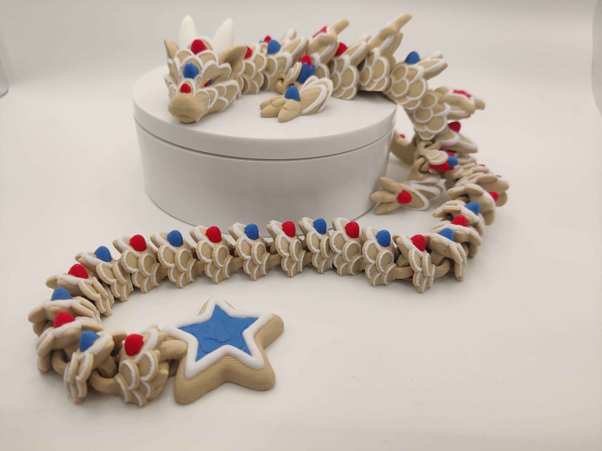 Star Cookie Dragon Figure - ToyForge 3D