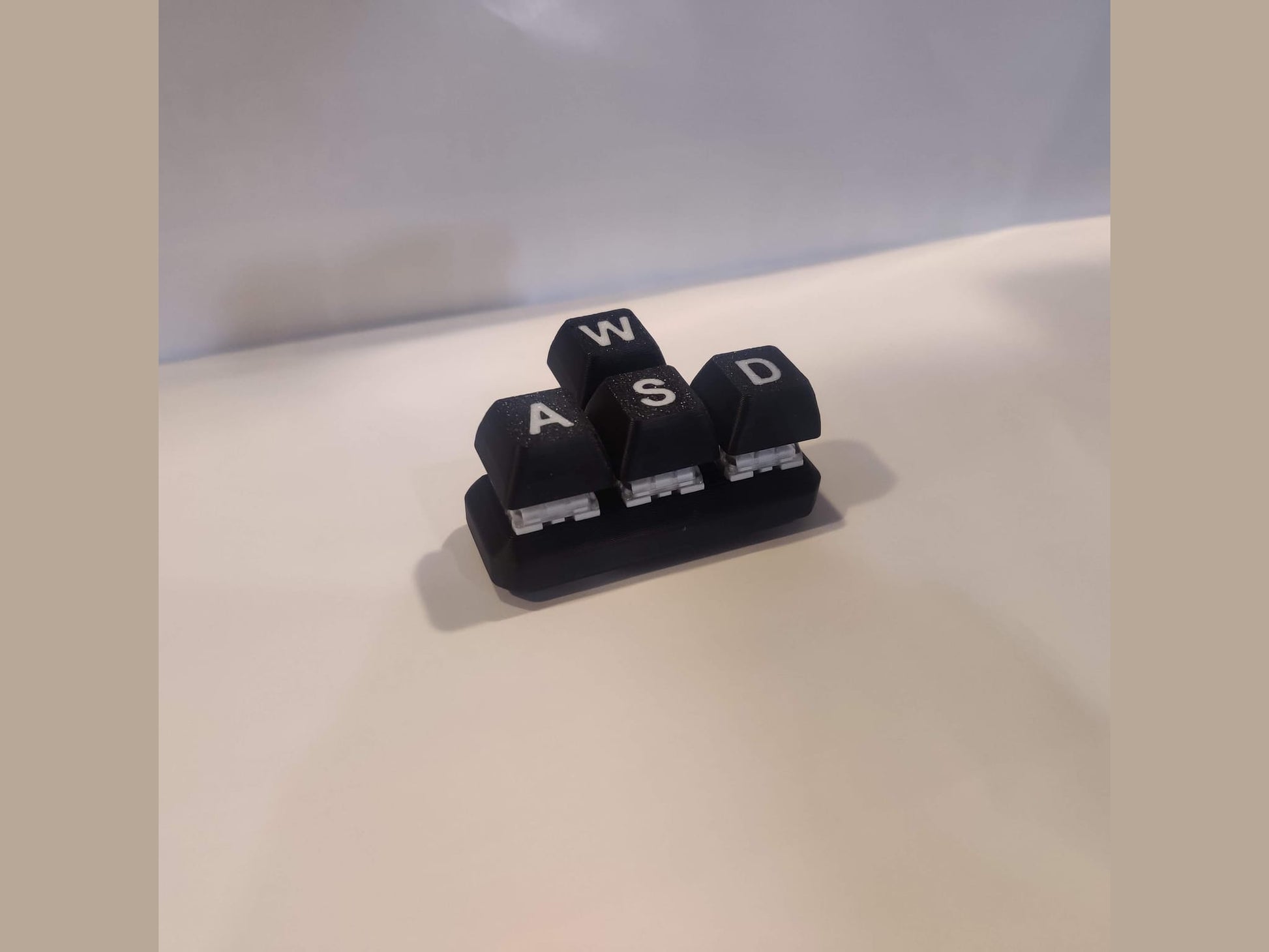 WASD Clicker - Keyboard Fidget Toy - Mechanical Clicker Keychain - ToyForge 3D