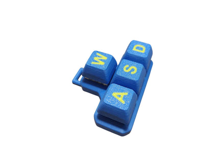 WASD Clicker - Keyboard Fidget Toy - Mechanical Clicker Keychain - ToyForge 3D