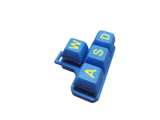 WASD Clicker - Keyboard Fidget Toy - Mechanical Clicker Keychain - ToyForge 3D