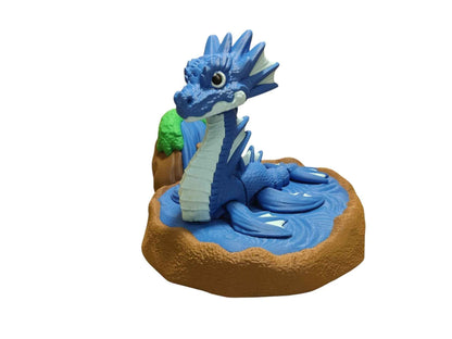 Water Dragon - 3D Printed Articulating Decoration - ToyForge 3D
