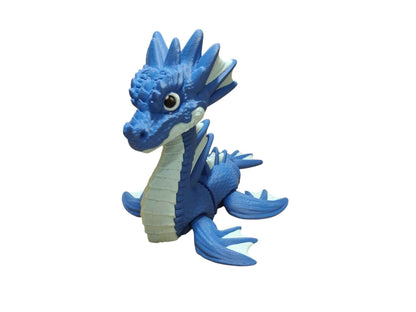 Water Dragon - 3D Printed Articulating Decoration - ToyForge 3D