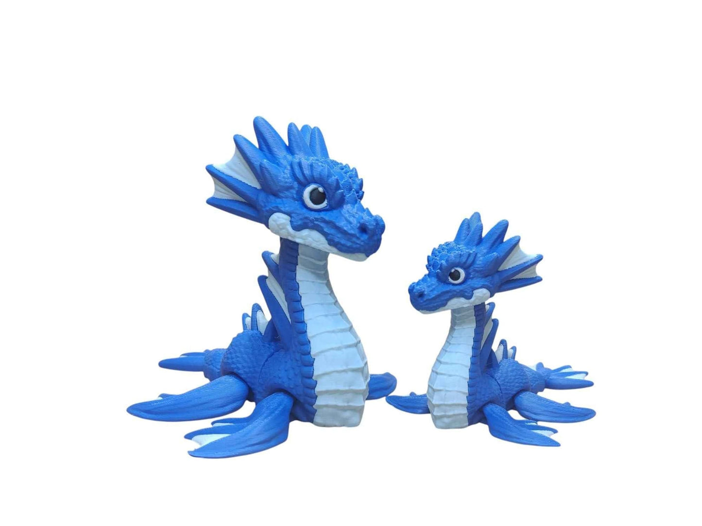 Water Dragon - 3D Printed Articulating Decoration - ToyForge 3D