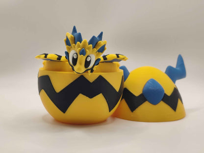 Wild Voltage Mini Dragon & Egg | Electric Dragon | Cute Fantasy Dragon Gift - ToyForge 3D
